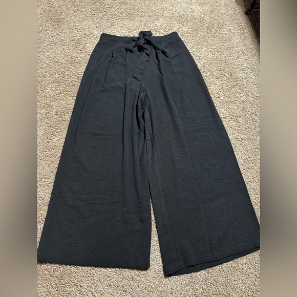 Wide Leg Palazzo Pants High Waist Flowy Loose Lounge Beach Travel Vacation - Picture 2 of 7